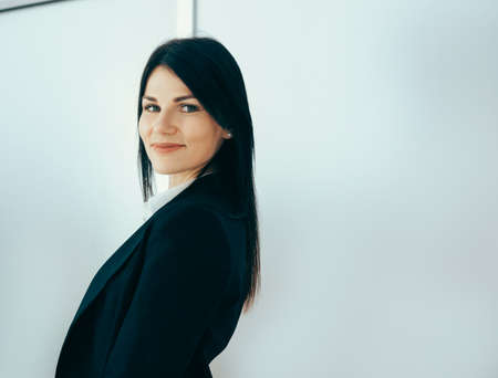close up. portrait of a young business woman.