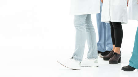 background cropped image of a group of health workers.