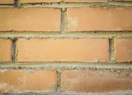 red brick wall. background and copy spaceの写真素材