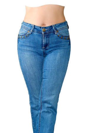 Blue jeans is the front view