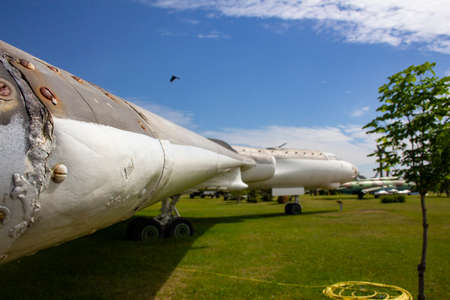 Tu-16 - Soviet heavy twin-engine jet multipurpose aircraft. Exhibit of the Sakhorov Technical Park...