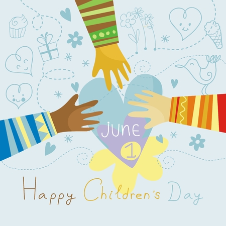 Happy, colorful illustration for Childrenのイラスト素材