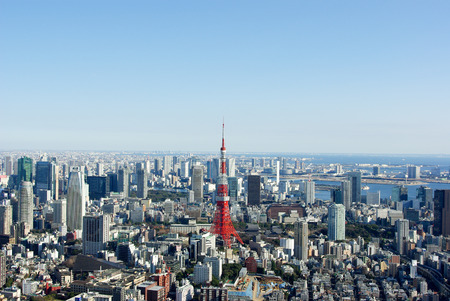 Tokyo city view from Roppongi Hillsのeditorial素材
