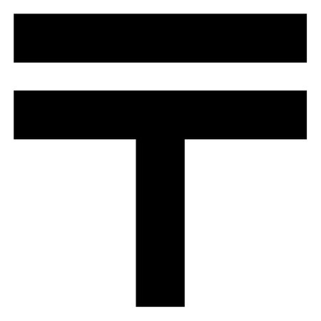 Illustration of Japanese postal symbols (black)のイラスト素材