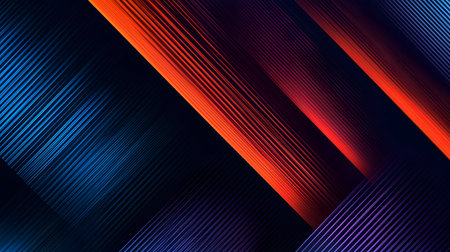 Abstract background with many red and blue diagonal linesの素材