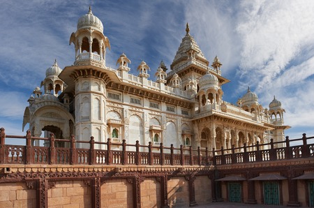 The Jaswant Thada is a cenotaph located in Jodhpur, in the Indian state of Rajasthan. It was used for the cremation of the royal family of Marwar. Jodhpur Rajasthan India.のeditorial素材
