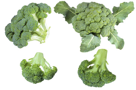 broccoli vegetables  isolated  green  healthy  food  freshness  raw  vegetarian  objectsの写真素材