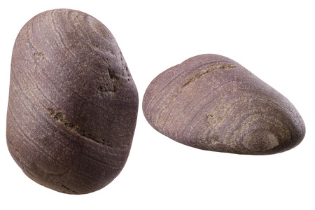 Stone brown, isolate on a white background.の写真素材