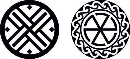 illustration of symbol of peace. Slavic symbolsのイラスト素材