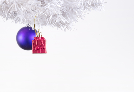 Christmas decorations on Christmas treeの写真素材