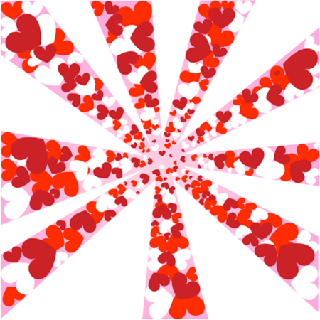 Heart explosion. Valentine's Day. St. Valentine's Day.のイラスト素材