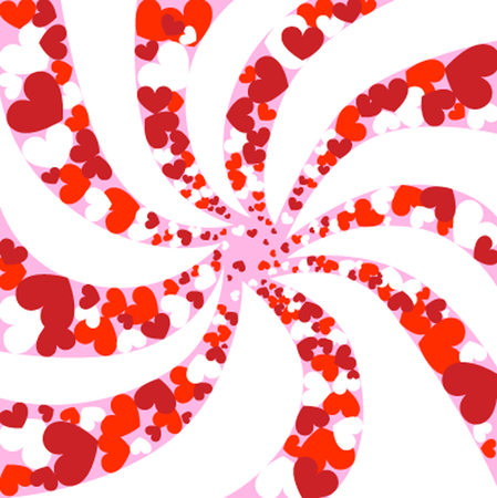 Heart explosion. Valentine's Day. St. Valentine's Day.のイラスト素材