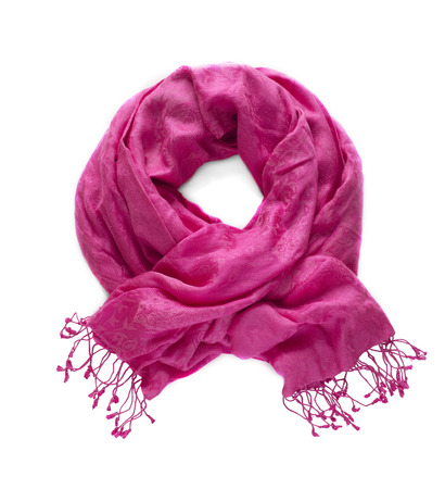 Colorful scarf on a white background.の写真素材