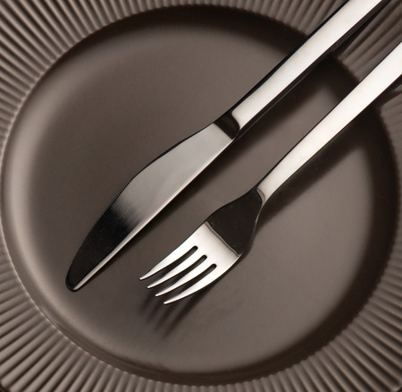 A knife and fork.の写真素材