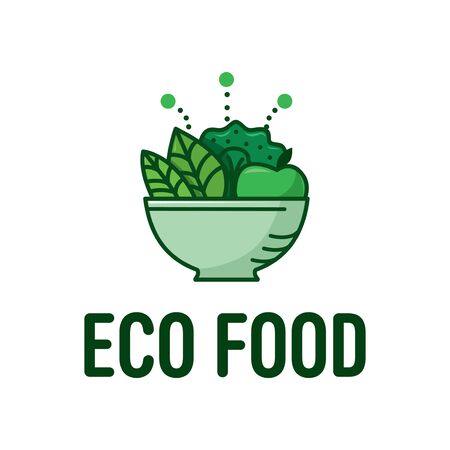 Eco flat vector icon. Ecology flat vector sign. Tree leaf flat vector iconのイラスト素材