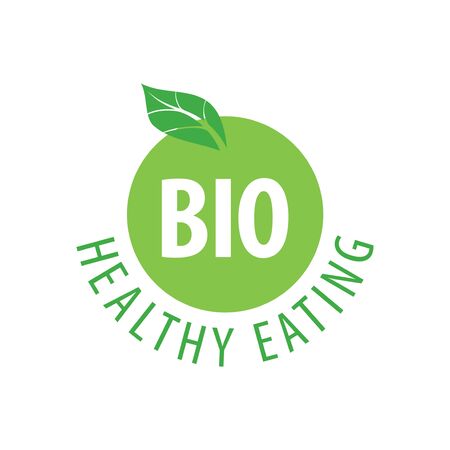 Bio card, poster, written on watercolor green background illustrationのイラスト素材