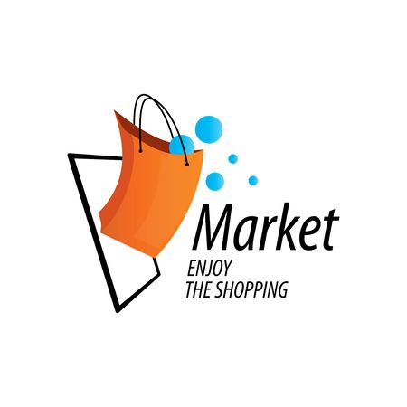 vector logo burgundy shopping bag. Purchase marketのイラスト素材