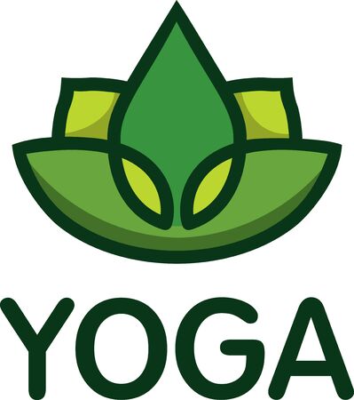 Logo yoga, health, vector, body, spaのイラスト素材