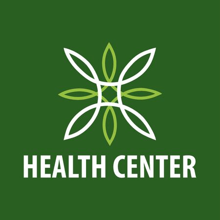 Health center, vector sign homeopathy, alternative medicineのイラスト素材