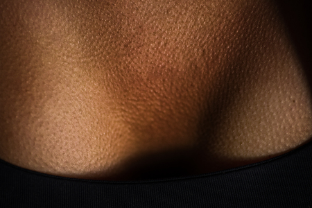 Woman boobs and natural skinの写真素材