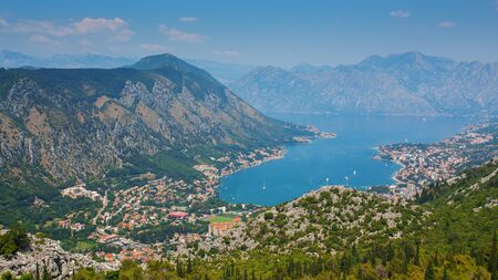 Bay of the city of Kotor, Montenegro.の写真素材