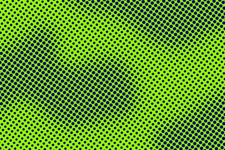 Green background with halftone dots pattern. Retro pop art background.