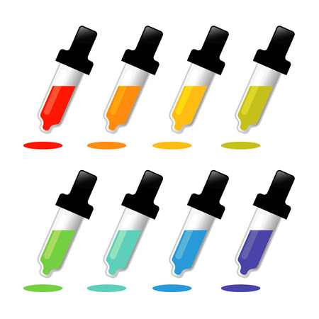 Color picker pipetteのイラスト素材