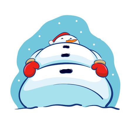 Giant Snowmanのイラスト素材