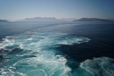 Mediterranean sea water movementの写真素材