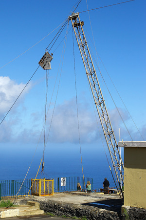 lift on mountainの写真素材