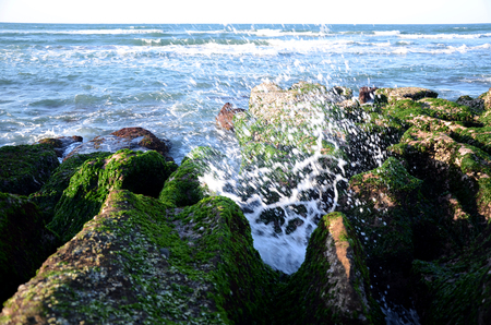 Stone Trench of Laomei Coastの写真素材