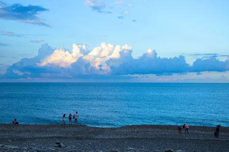 Sky, cloud, landscape, seasideのeditorial素材