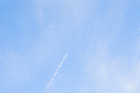 Aircraft trajectory sky