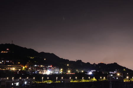 night the viewの写真素材