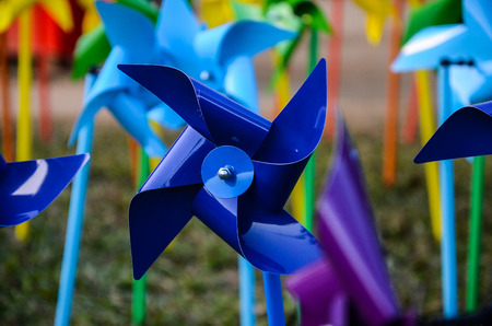 pinwheel windmill toyの写真素材