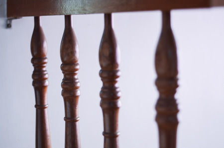 Wood railings handrail