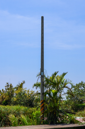 Telephone pole in the country.の写真素材