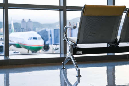 Taipei, Taiwan-AUG 09, 2020: Lounge of an airportのeditorial素材
