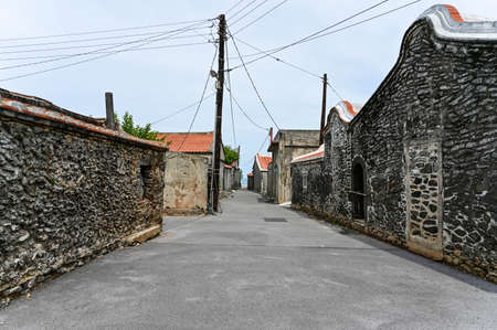 Penghu County, Taiwan-AUG, 2020: Beautiful Buildings Of Taiwan's Traditional Residence (Wangan Huazhai Ancient Residences) At Wanganのeditorial素材