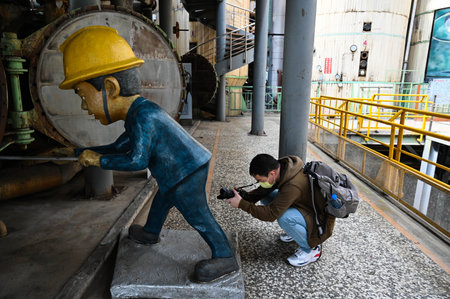 Kaohsiung, Taiwan - FEB 18, 2022: Interior of Kaohsiung Ciaotou Sugar Refinery, Taiwanのeditorial素材
