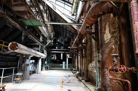 Kaohsiung, Taiwan - FEB 18, 2022: Interior of Kaohsiung Ciaotou Sugar Refinery, Taiwanのeditorial素材