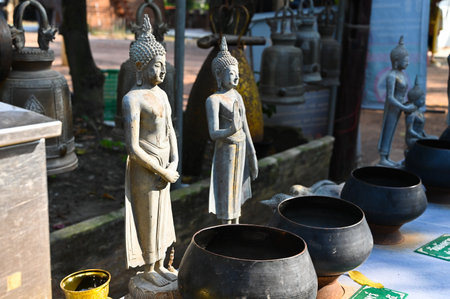 Samut Songkhram, Thailand - DEC 22, 2022: Bang Kung Templeのeditorial素材