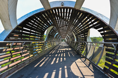New Taipei City, Taiwan - NOV 02, 2023: Sanying Longyao Bridge.のeditorial素材