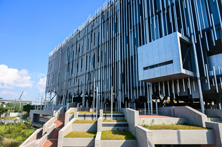 New Taipei City, Taiwan - NOV 02, 2023: New Taipei City Art Museum in Yingge District.のeditorial素材