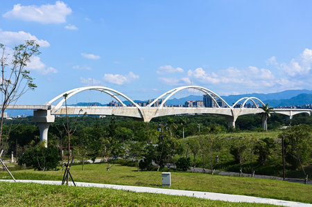New Taipei City, Taiwan - NOV 02, 2023: New Taipei City Art Museum in Yingge District.のeditorial素材