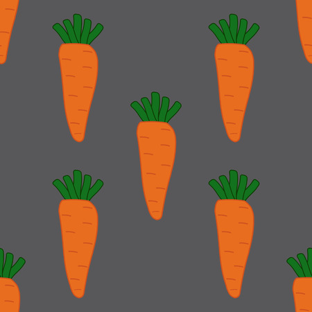 seamless pattern with carrots, vector illustration, background.