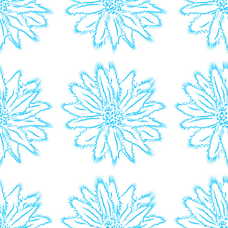 Floral ornament on a light backgroundのイラスト素材