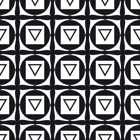 Muladhara - root chakra. The symbol of the first chakra.  Black and white.のイラスト素材