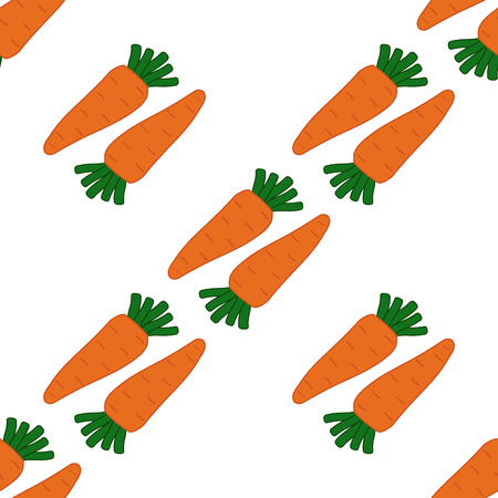 seamless pattern with carrots, illustration, background.