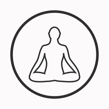 Meditation iconのイラスト素材